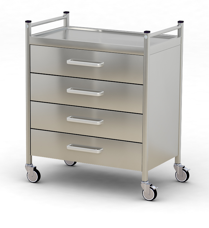 Стіл медичний маніпуляційний з шухлядами з нержавіючої сталі Amed СА4.221